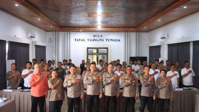 Supervisi dan Penelitian Puslitbang Polri Digelar Di Polres Tabalong (peserta gabungan Polres Hulu Sungai Utara dan Polres Balangan).