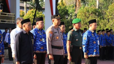 Polres Tabalong Hadiri Upacara Hari Kesadaran Nasional Kabupaten Tabalong dengan Tema, “ASN Netral & Profesional Mewujudkan Birokrasi Kuat”.