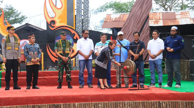 Pembukaan Festival Budaya Adat Dayak Maanyan Di Desa Warukin