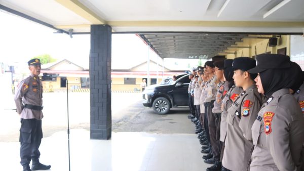 Usai Pengamanan Pendaftaran Cabup dan Cawabup, Personil Bergeser Lakukan Konsolidasi di Mapolres Tabalong