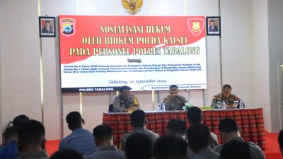 Bidkum Polda Kalsel Menggelar Sosialisasi dan penyuluhan Hukum Di Polres Tabalong