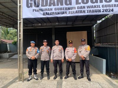 Polres Tabalong Lakukan Pengecekan Personil di Gudang Logistik KPU, Tingkatkan Keamanan Jelang Pilkada