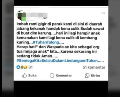 Sempat Membuat Keresahan, Kabar Dugaan Penculikan Anak Di Tabalong Ternyata Hoax