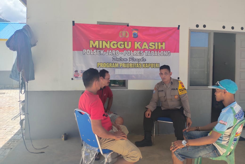 Polsek Jaro Laksanakan Program Minggu Kasih