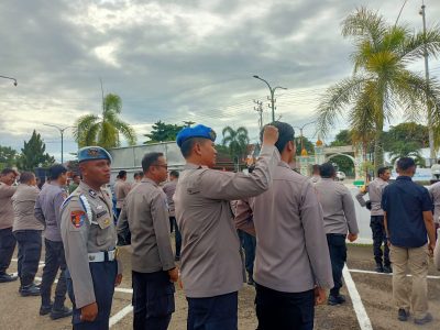 Si Propam Polres Tabalong Gelar Gaktibplin Mendadak Usai Apel Pagi