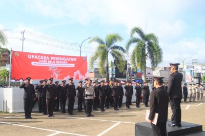 Upacara Hari Bela Negara Ke-76 Berlangsung Hikmad Di Halaman Mapolres Tabalong