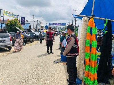 Polsek Muara Uya Gelar Patroli Pasar Mingguan di Desa Muara Uya