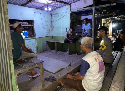 Polsek Banua Lawas Gelar Patroli Dialogis dan Sambang Warga Pada Malam Hari