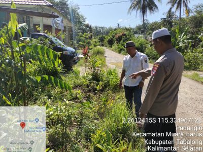 Dukung Ketahanan Pangan Personil Sambangi dan Himbau Warga