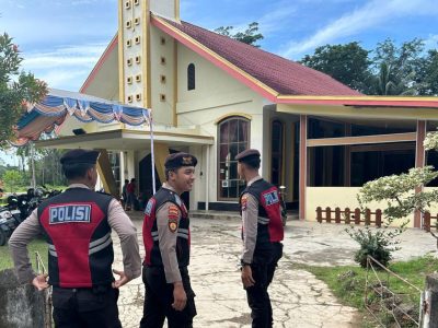 Polres Tabalong Amankan Ibadah Umat Nasrani, Wujudkan Rasa Aman dan Kondusif