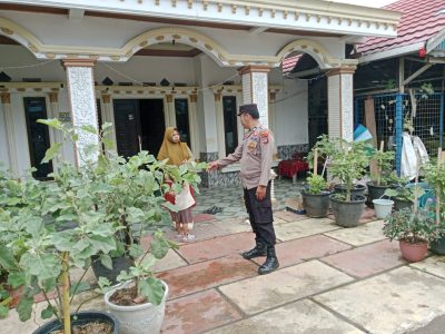Dukung Swasembada Ketahanan Pangan Nasional, Polsek Muara Harus Sambangi Warga Desa Tantaringin