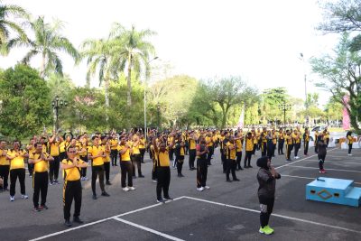 Sinergitas Antar Instansi Makin Erat, Polres Tabalong Gelar Olahraga Bersama dalam Rangka Hari Bhayangkara ke-79