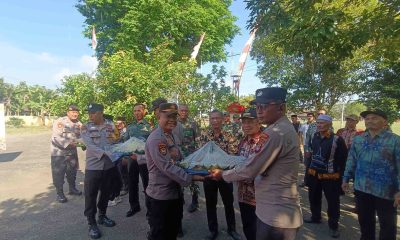 Hut Bhayangkara Ke-79,Unsur Muspika Banua Lawas Lakukan Giat Anjangsana