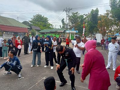 Petugas Polsek Banua Lawas Pengamanan Giat Lomba Hut RI Ke-80 Tahun