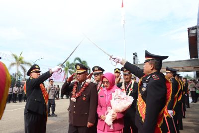 Polres Tabalong Lepas 3 Personil Yang Memasuki Masa Purna Bakti