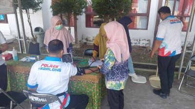 Polsek Muara Harus Hadiri Pemeriksaan Kebugaran Jasmani di Wilayah Kerja Kecamatan Muara Harus