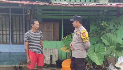 Bhabinkamtibmas Ini Patroli Sambang Ke Desa Sungai Durian