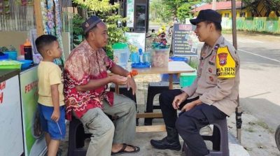 Patroli,Bhabinkamtibmas Ini Cipta Rasa Aman