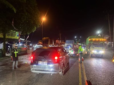 Satlantas Polres Tabalong Amankan Arus Lalu Lintas Pengajian Majelis Guru Danau