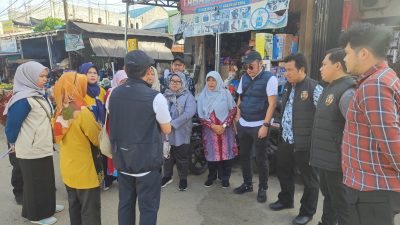 Polres Tabalong Bersama Bapanas dan Instansi Terkait Lakukan Pengecekan Harga Bahan Pokok di Pasar Rakyat