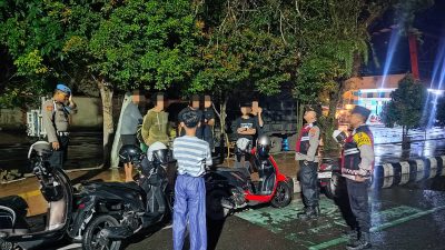 Polsek Murung Pudak Intensifkan Blue Light Patrol Jaga Kamtibmas Malam Hari