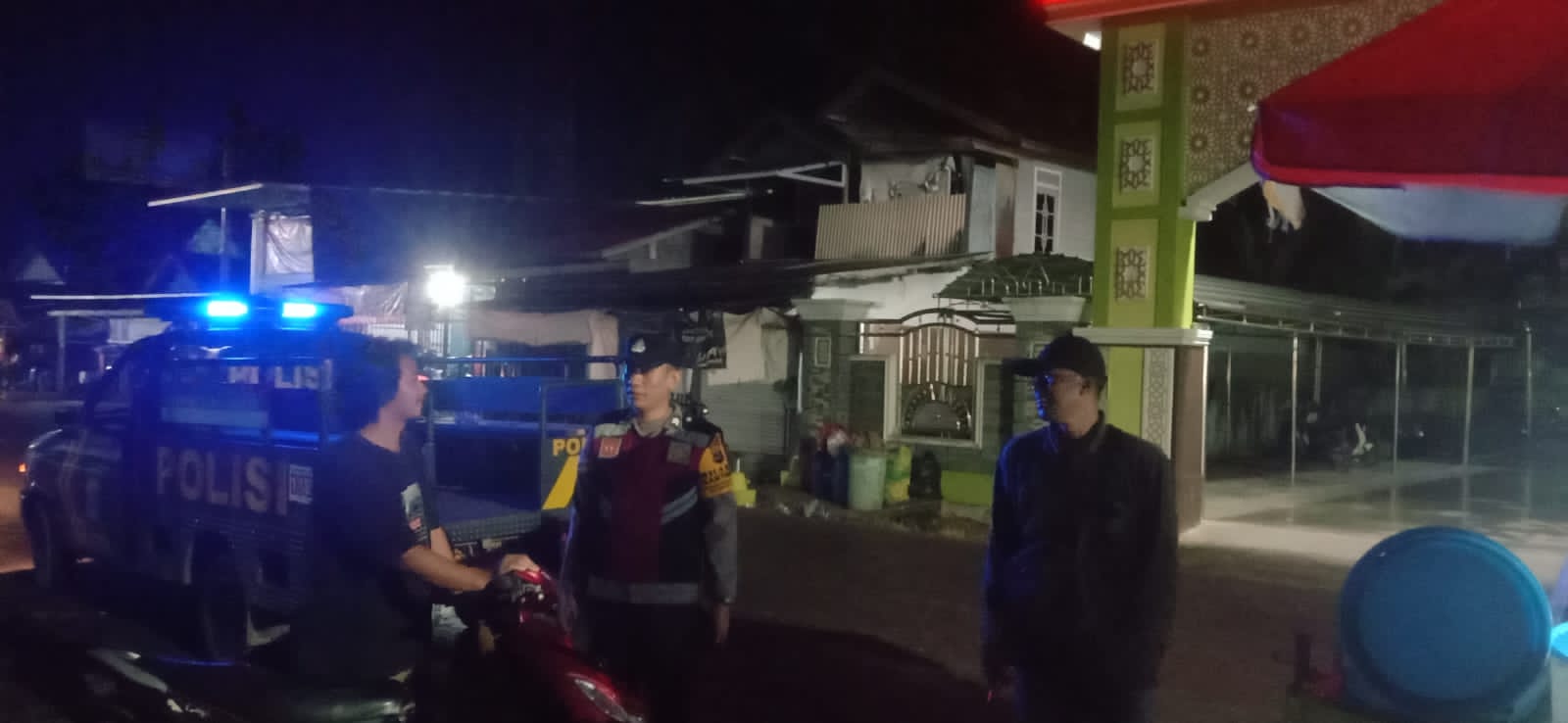 Hadirkan Rasa Aman Dan Nyaman Di Tengah Masyarakat, Polsek Haruai Rutin Dalam Patroli Malam Hari