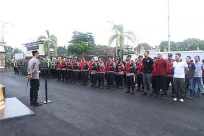Polres Tabalong Siagakan Ratusan Personel Amankan Malam Takbiran Idul fitri 1447 H.