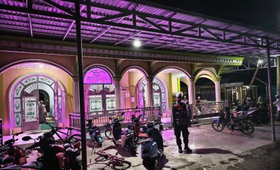Petugas Polsek Muara Harus Laksanakan Pengamanan, Saat Masyarakat Melaksanakan Ibadah Sholat Tarawih