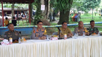 Polres Tabalong Ikuti Zoom meeting Anev Kapolri, Pastikan Keamanan Objek Wisata Terpantau