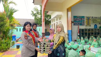 Polres Tabalong Salurkan Makanan Bergizi Gratis, Dukung Tumbuh Kembang Anak Sejak Dini