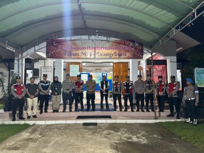 Menjamin Keamanan Hari Suci Paskah, Polres Tabalong Terjunkan Personel di Sejumlah Gereja