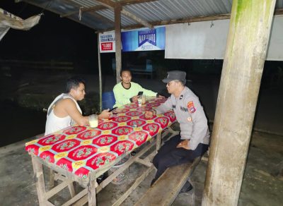 Patroli Cipta Kondisi,Petugas Ini Sambangi Masyarakat