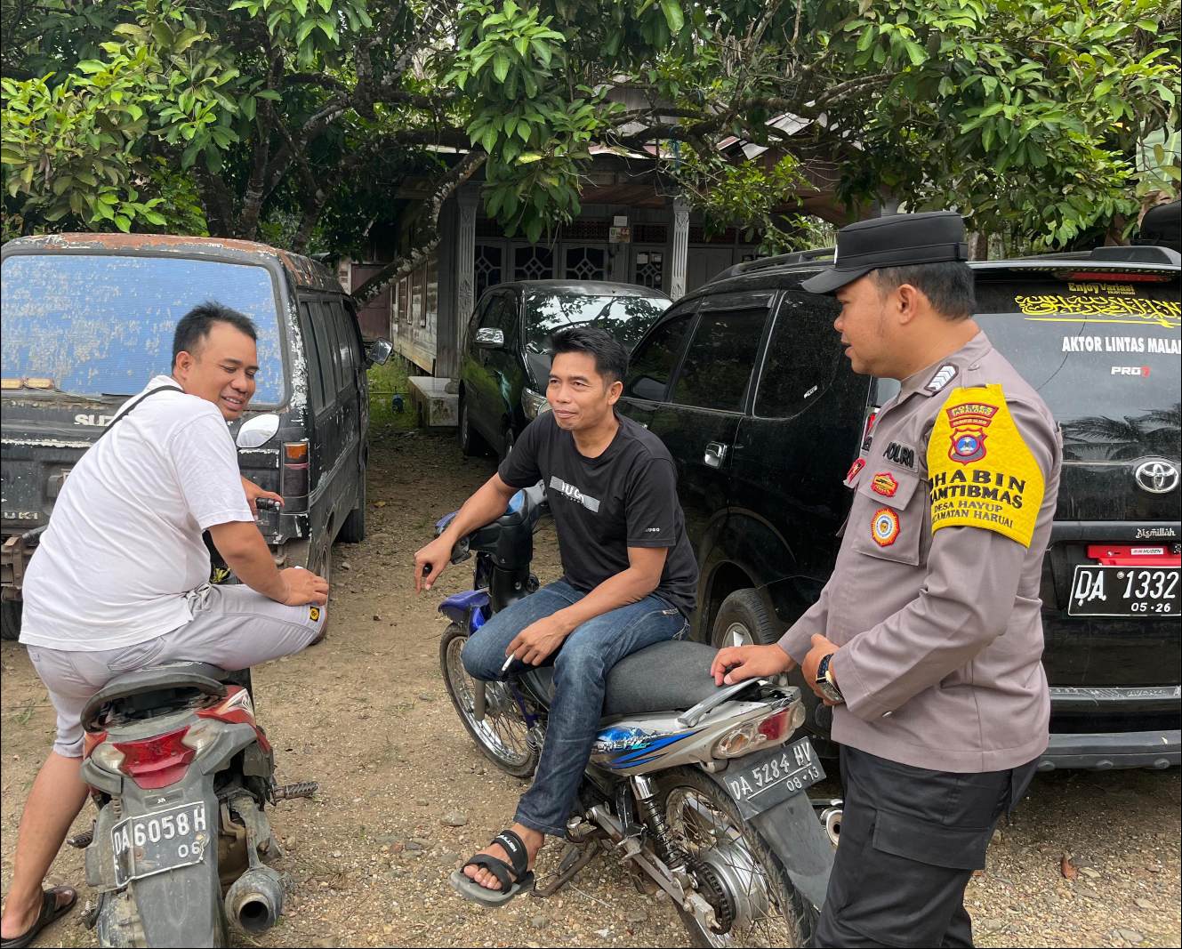 Jalin Komunikasi Masyarakat Patroli Rutin Polsek Haruai Sambang Masyarakat Halong