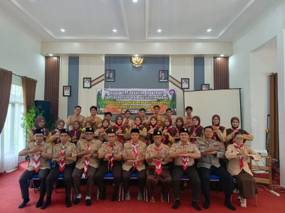 Kapolsek Muara Harus Hadiri Rakenan dan Sidparan Pramuka di Kecamatan Muara Harus