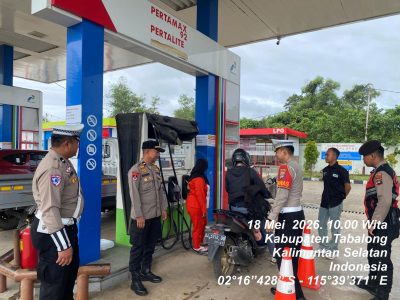 Polres Tabalong Intensifkan Patroli Harkamtibmas di Area SPBU