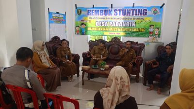 Polsek Muara Harus Hadiri Kegiatan Rembuk Stunting dalam rangka pencegahan dan penanganan stunting Desa Padangin