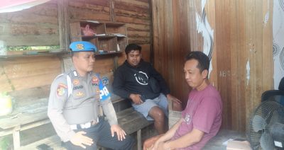 Petugas Polsek Banua Lawas Patroli Ke Desa Sungai Durian