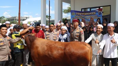 Sambut Idul Adha, Kapolda Kalsel Salurkan Hewan Kurban untuk Ponpes Nurul Mustofa Tabalong Melalui Kapolres Tabalong