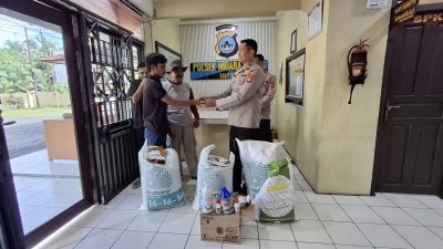 Polsek Muara Harus Salurkan Bantuan Bibit Jagung dan Sarana Produksi Pertanian untuk Dukung Ketahanan Pangan