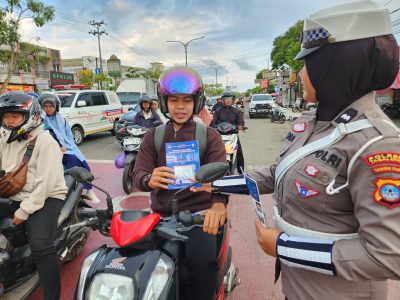 Wujud Kepedulian kepada Masyarakat, Satlantas Polres Tabalong Intensifkan Himbauan Keselamatan Berlalu Lintas