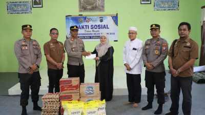 Peringati Hari Bhayangkara ke-80, Polres Tabalong Gelar Bakti Sosial Serentak dan Salurkan Bantuan Sembako