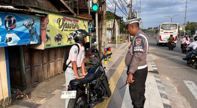 Satlantas Polres Tabalong Tertibkan Knalpot Tidak Sesuai Standar Pabrik Demi Kenyamanan Masyarakat