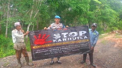 Personil Polsek Muara Harus Sosialisasi Larangan Bakar Lahan, Tekan Risiko Karhutla