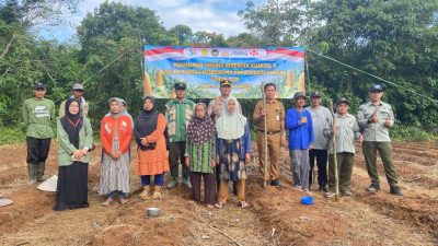 Polsek Muara Harus Laksanakan Penanaman Jagung Pakan Serentak Kuartal II Di Desa Padangin Dukung Swasembada Pangan 2026
