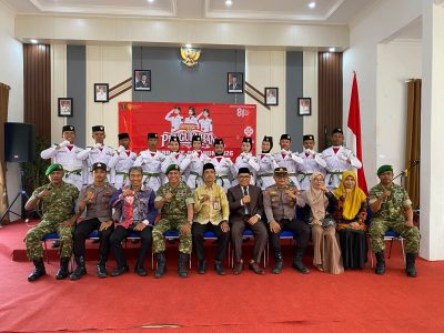 Polsek Muara Harus Hadiri Upacara Pengukuhan Paskibra Kecamatan Muara Harus