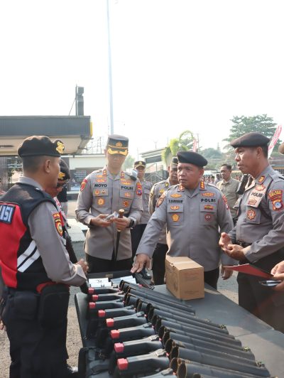 Dir Samapta Polda Kalsel Supervisi di Polres Tabalong, Cek Kesiapan Personel dan Peralatan Dalmas