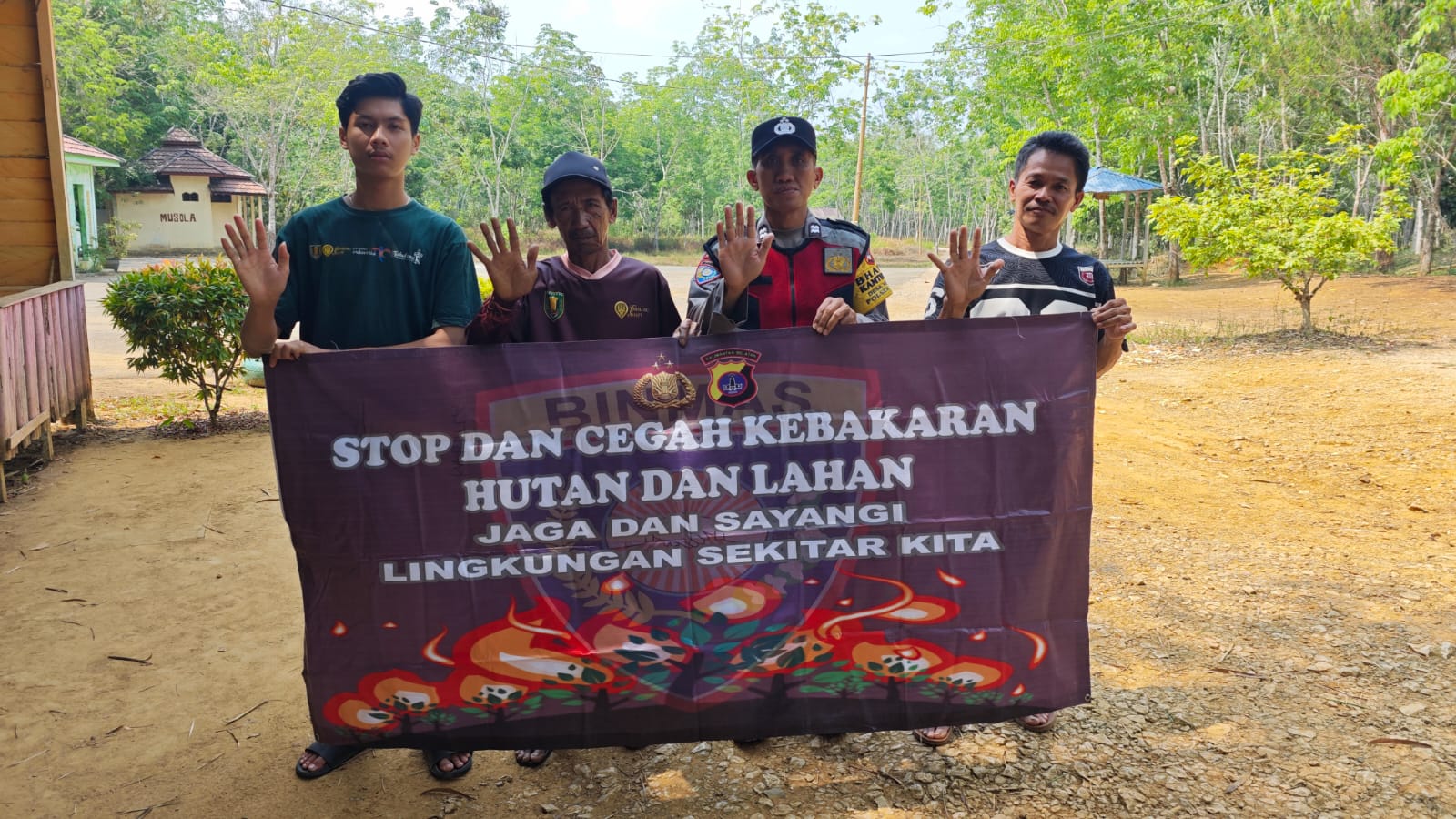 Guna Tekan Titik Hotspot, Polsek Jaro Intensifkan Sosialisasi Cegah Karhutla
