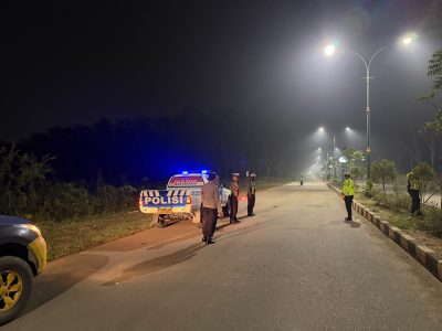 Pastikan Situasi Tetap Kondusif, Polres Tabalong Rutin Gelar Patroli Malam